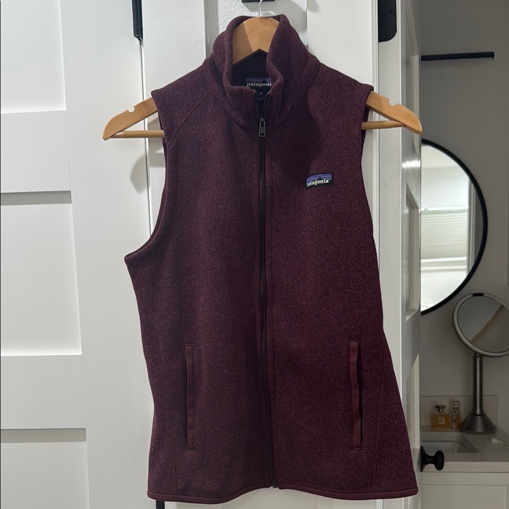Patagonia Burgundy Fleece Vest